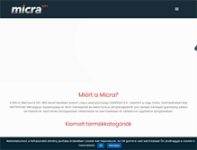 Tablet Screenshot of micra.hu